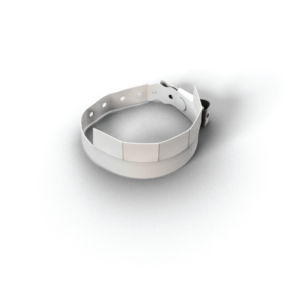 5 kuponos műanyag karszalag fehér