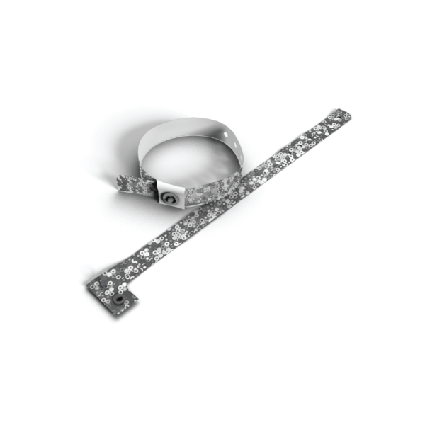 vip karszalagok ezüst holografikus