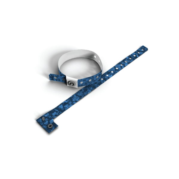 vip karszalagok kék holografikus