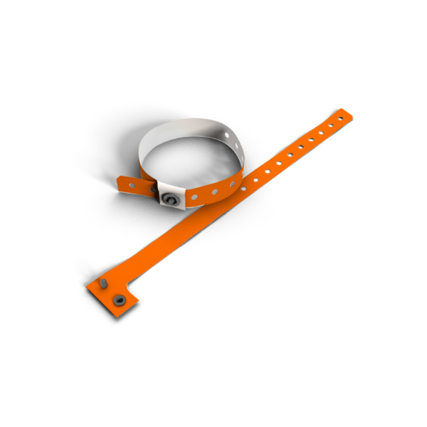 műanyag neon narancs karszalag