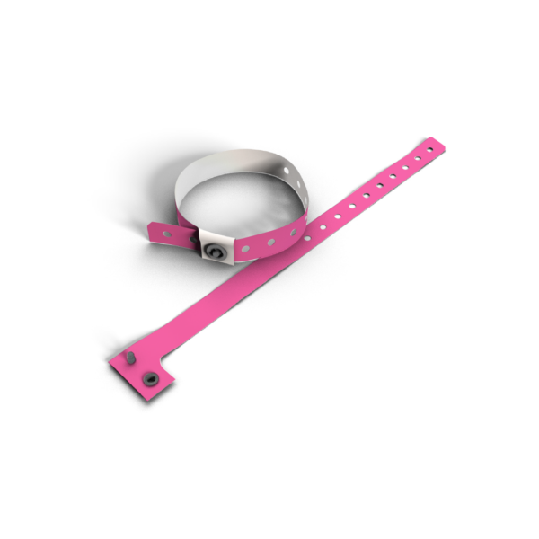 műanyag neon pink karszalag