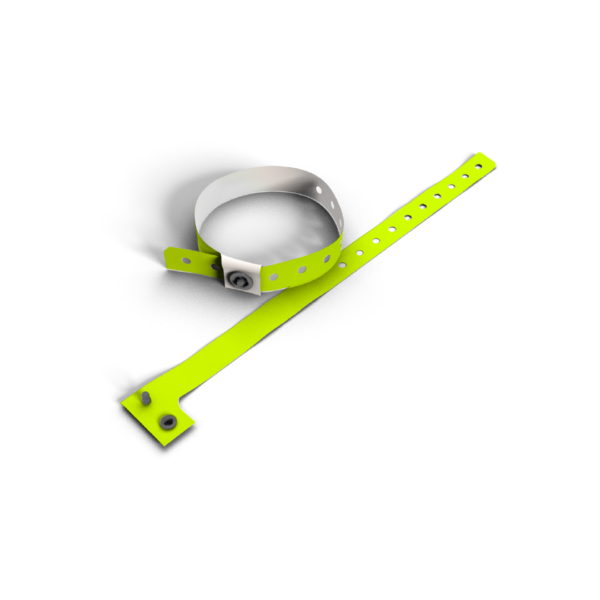 műanyag neon sárga karszalag