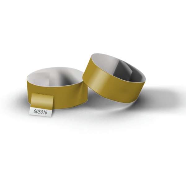 Tőszelvényes tyvek karszalag arany