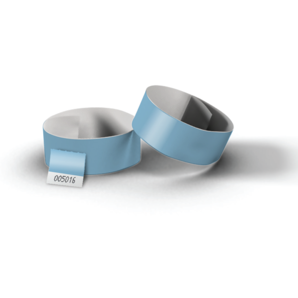 Tőszelvényes tyvek karszalag világoskék