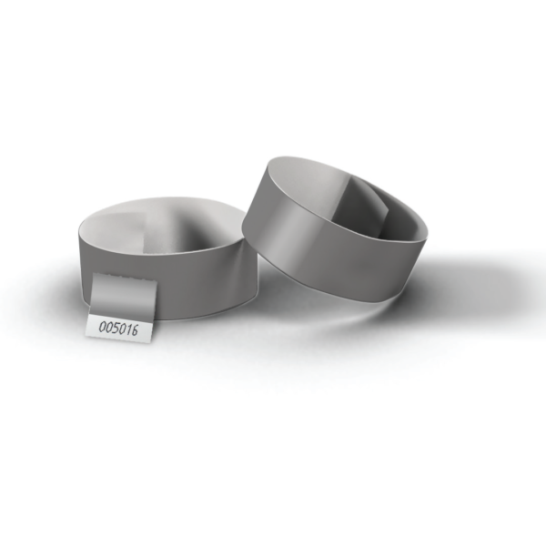 Tőszelvényes tyvek karszalag ezüst