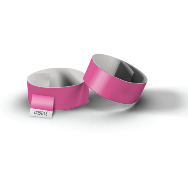 Tőszelvényes tyvek karszalag pink