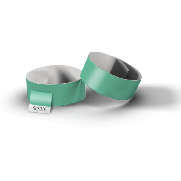 Tőszelvényes tyvek karszalag türkiz