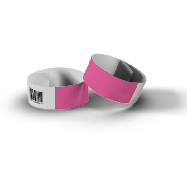 vonalkódos papír karszalag pink