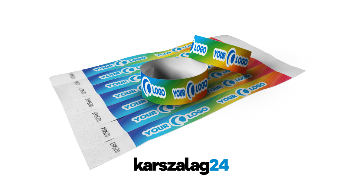 1 full color papír karszalag rendelés