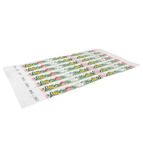 Húsvét mintás fesztivál karszalag gyártás