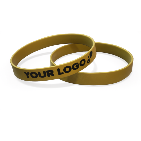 arany szilikon karkötő feliratozás