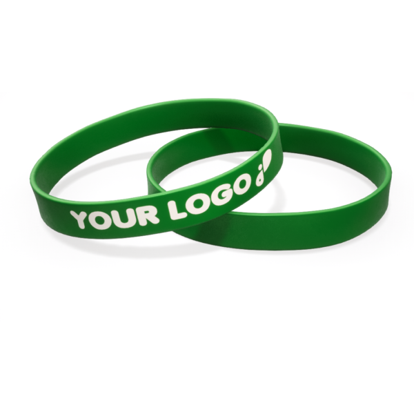 zöld szilikon karkötő feliratozás