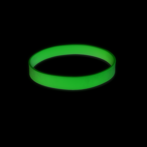 glow in the dark szilikon karkötő