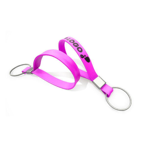 szilikon kulcstartó feliratozás lila