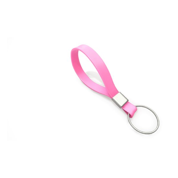 szilikon kulcstartó pink