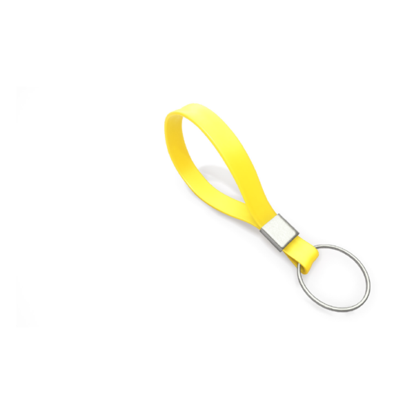 szilikon kulcstartó sárga