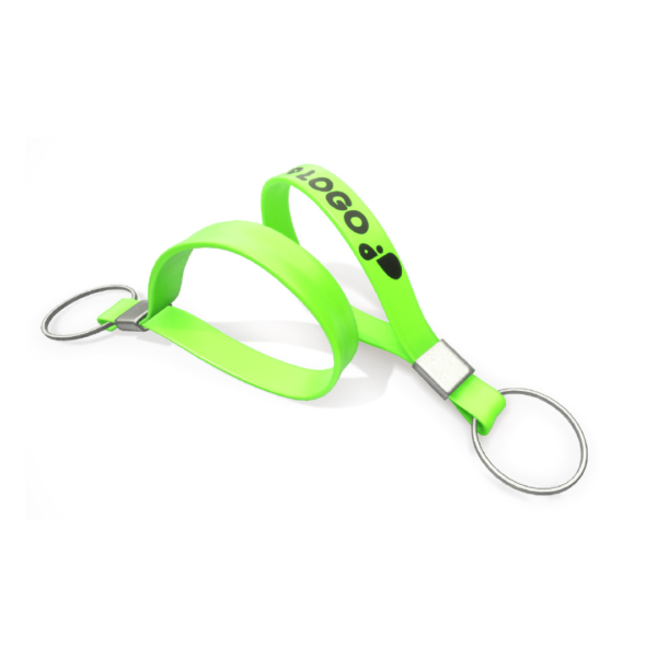 szilikon kulcstartó feliratozás világos zöld