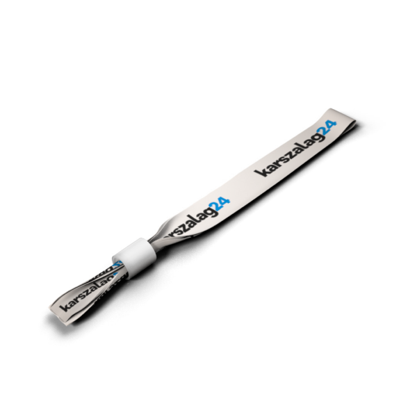 vip karszalag textil fehér hengerzárral